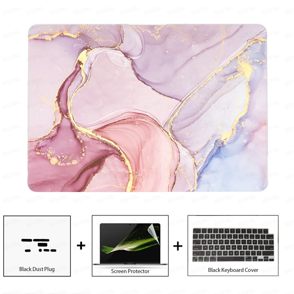 Laptop-Hülle für MacBook Pro 16 M4 2024 mit Staubschutz, Displayschutzfolie und Tastaturabdeckung für MacBook Air M1 M2 M3 M4 15 2025