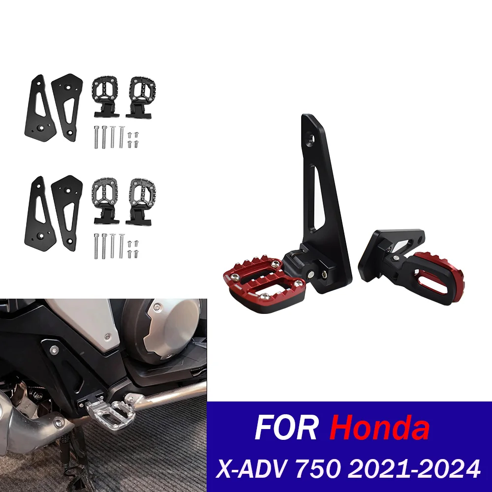 

﻿ For Honda X-ADV XADV 750 2021 2022 2023 2024 X-ADV750 XADV750 Rear Pedal Foot Stand Folding Footrests Passenger Foot Accessor