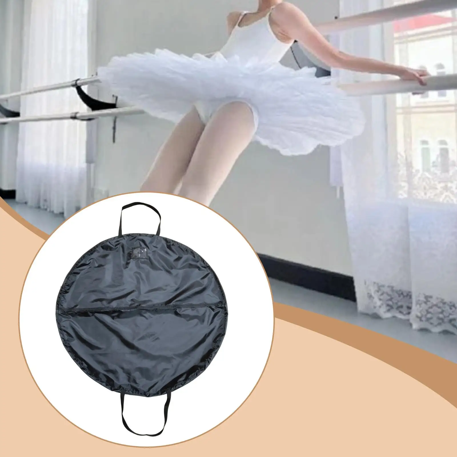 Large Capacity Dance Costume Garment Bag Washable Oxford Cloth Tutu Organizer for Performance Travel