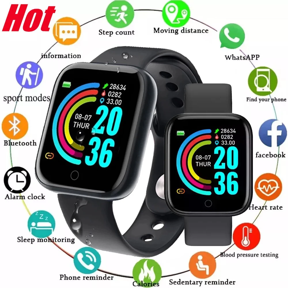 

Smart Watch Kids Waterproof Fitness Sport LED Digital Electronics Watches for Children Boys Girls Students 12-15 years old watch