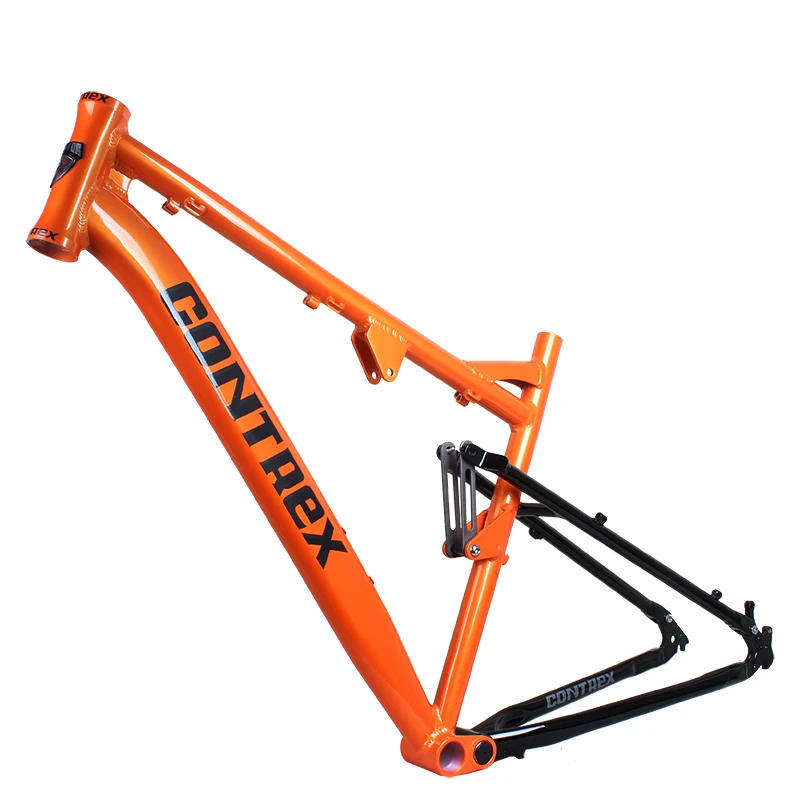 MTB Bike Frame 26/27.5 Inch Soft Tail Aluminum Alloy DH Mountain Bicycle Framework Disc Brake Suspension Hydraulic Disc Brake