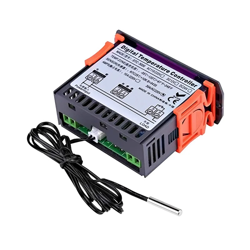 A15F-STC-3000 الرقمية متحكم في درجة الحرارة ترموستات البلاستيك الرقمية متحكم في درجة الحرارة ترموستات مع الاستشعار 110-220 فولت 3 #5