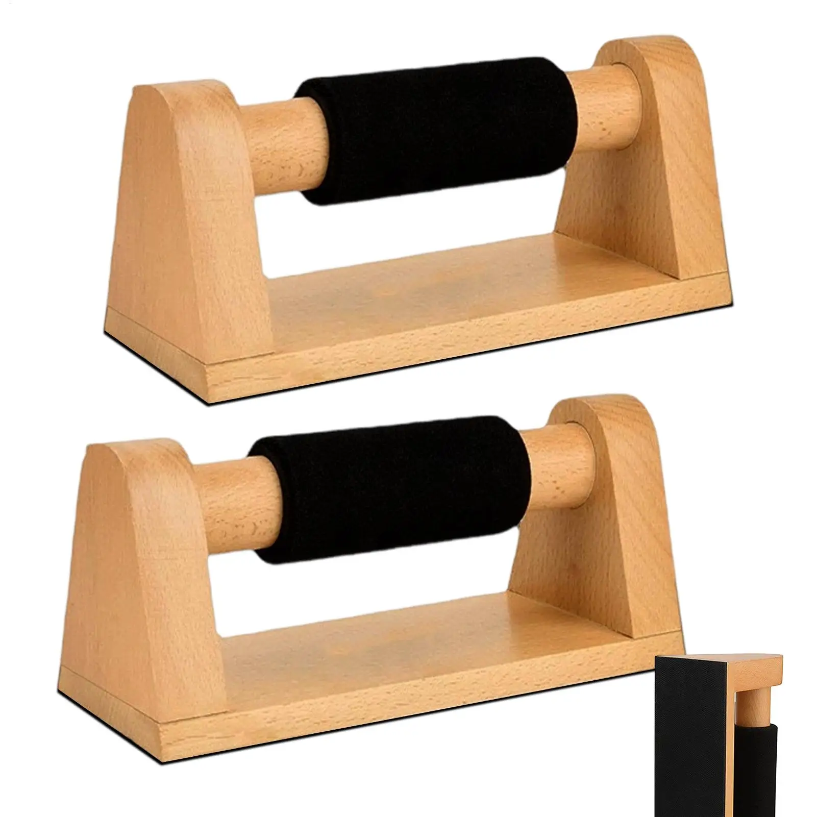 

Деревянные портативные упоры для отжиманий (2 шт.), нескользящие, для тренировки силы, для мужчин, спортсменов, любителей спорта, для дома, спортзала, путешествий