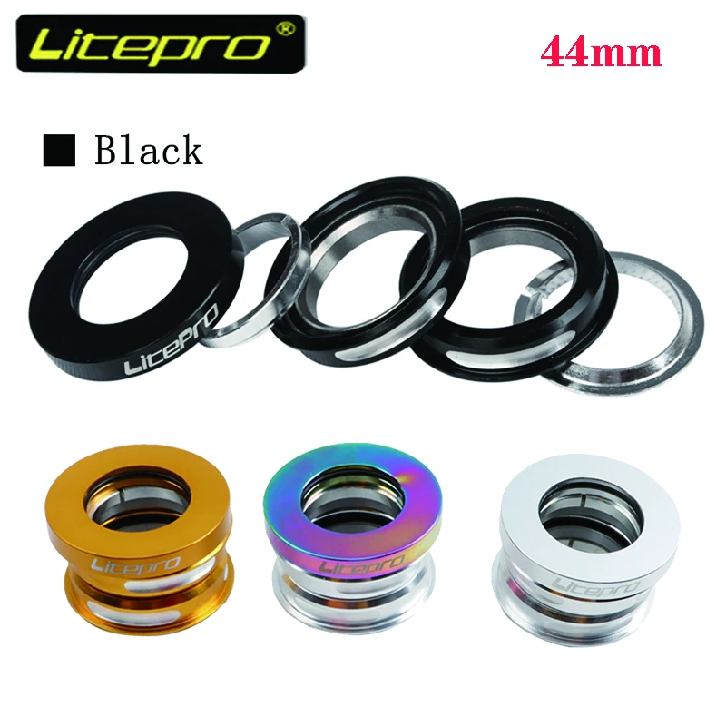 litepro-folding-bike-headset-aluminio-liga-ultraleve-bmx-pecas-rolamento-de-bicicleta-steering-series-cap-interior-selado-44mm