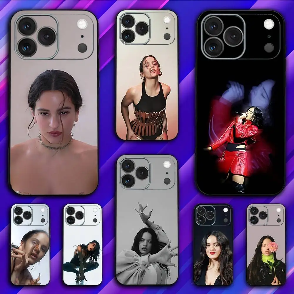 

R-Rosalia Singer Motomami Phone Case For iPhone 17,16,15,14,13,12,11,Pro,Max,Plus,X,XS,SE4,E,Mini,Soft Black Case