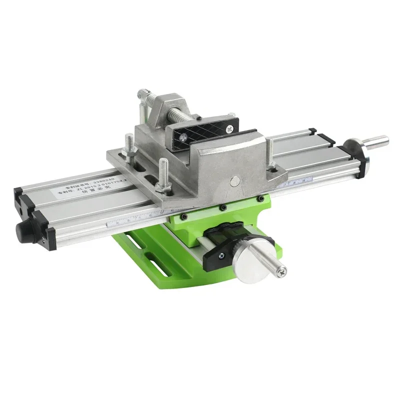 Multi-Functional Worktable Bench Drill Vise Fixture Milling Drill Table X and Y Adjustment Coordinate Table+2.5\