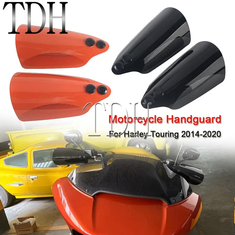 

Durable PC Motorcycle Hand Guard Wind Resistance Handguard Accessories For Harley Electra Road Glide Road King Freewheeler 14-20