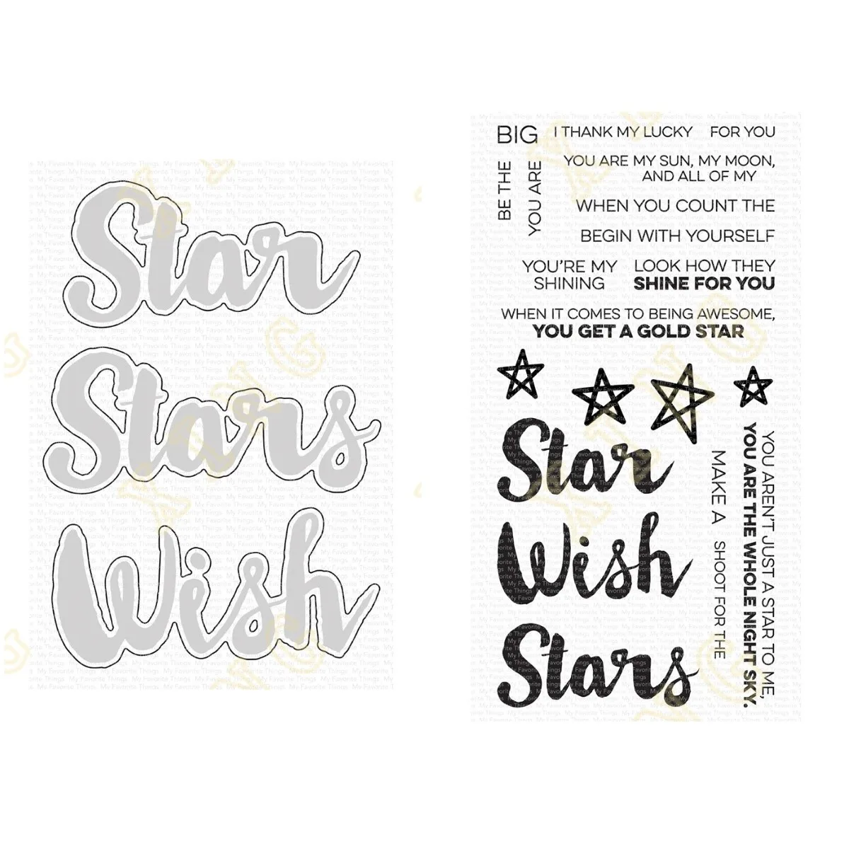 

Count the Stars Metal Cutting Dies Silicone Stamps Scrapbooking New Make Photo Album Card Diy Paper Embossing Craft Supplies