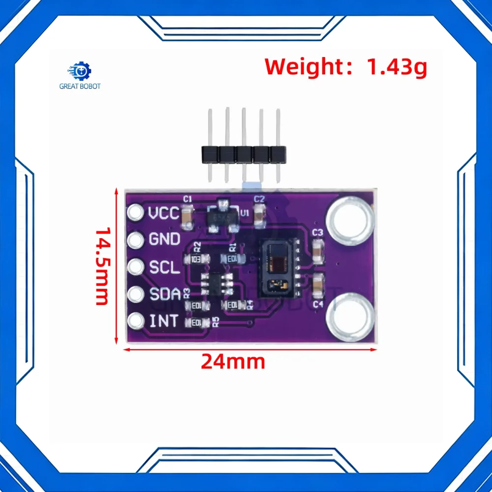 MAX30105 High-Sensitivity Optical Sensor Module MCU-30105 5V High-Precision Smoke Particle Flame Detection for Arduino/ST