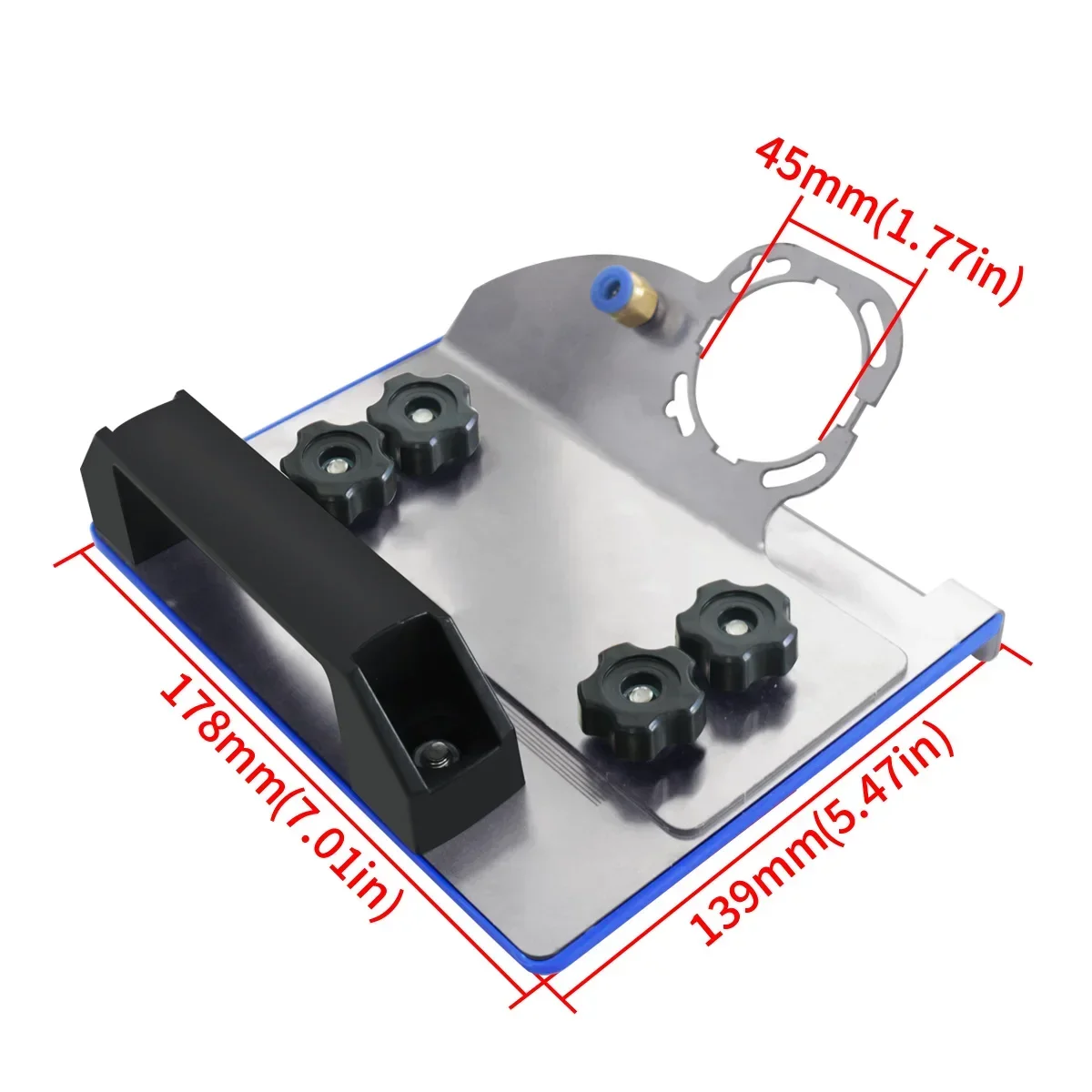 Outil de chanfreinage de carrelage d'angle de 45° - Support pour meuleuse d'angle, Coupe en chanfrein de 45 degrés pour carrel