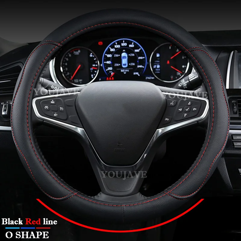 O/D Type Car Steering Wheel Cover Suitable for Chevrolet Chevy Bolt EV 2017-2024 Bolt EUV 2022-2024 PU Leather Auto Accessories view 3
