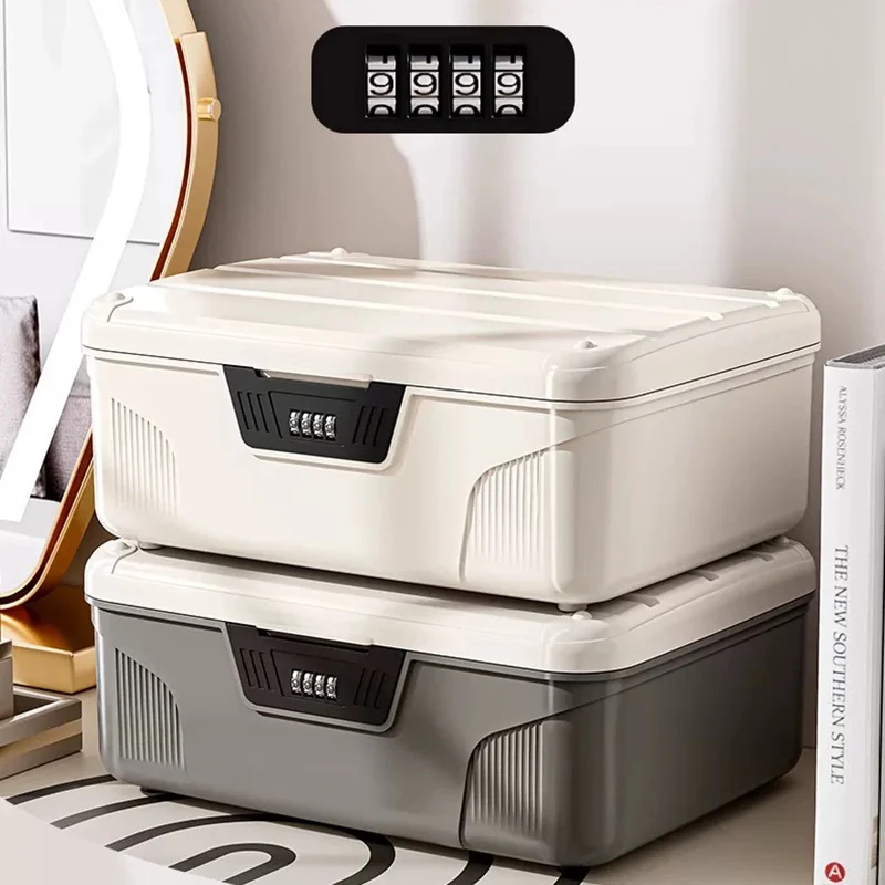 

Сейф с паролем, органайзер для хранения документов большой емкости, ценные вещи, паспорт, безопасность конфиденциальности, портативные ящики для хранения