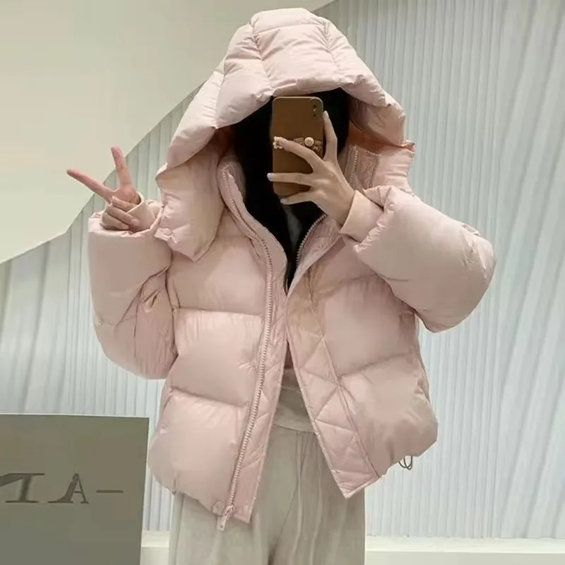 New 2025 Parkas Women Winter Down Cotton Jacket Coat Ladies Hooded Outwear Parka Thick Cotton Padded Female Overcoat Tops