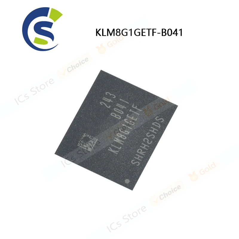 

2-10 шт., 100% новые модели, KLM8G1GETF B041 8 ГБ, чипсет BGA