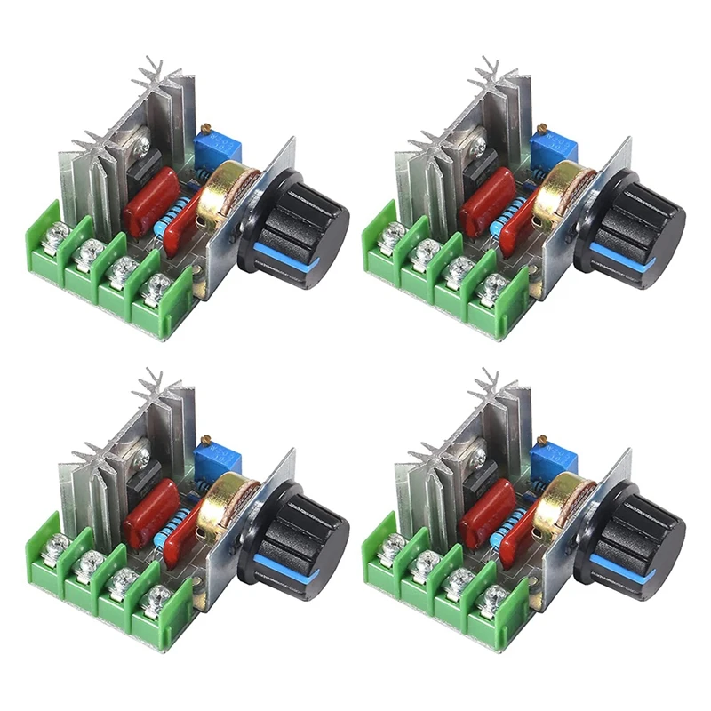 4Pcs 2000W 25A PWM Motor Speed Control Module Dimmer Speed Regulator AC 50-220V Adjustable Voltage Regulator