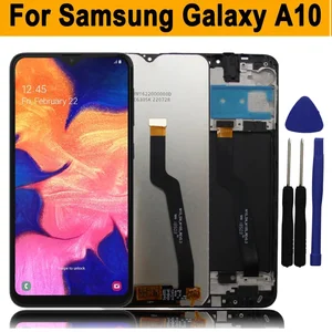 LCD untuk Samsung Galaxy A10 A105 SM-A105F/DS Rakitan Digitizer Layar Sentuh Tampilan untuk SM-A105F SM-A105G SM-A105M SM-A105FN 12 tampilan penjualan terbaik galaxy a10 - №