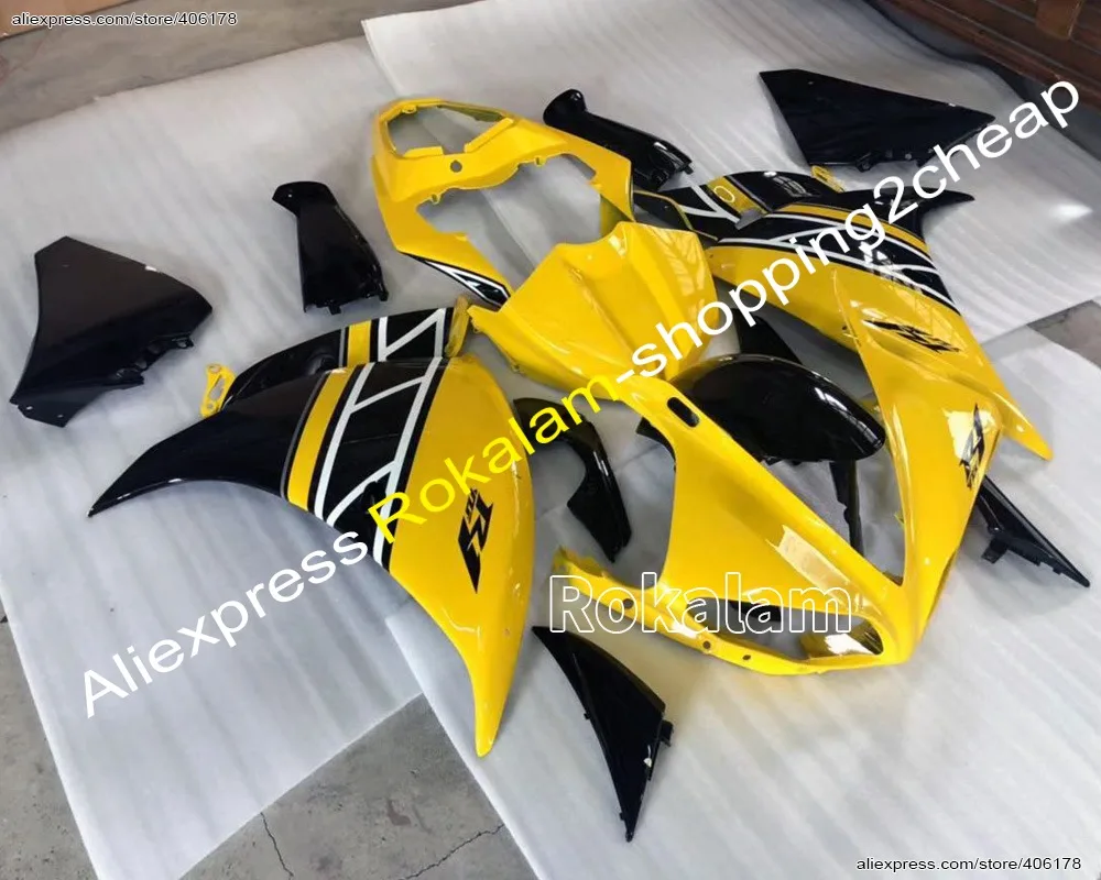 

Yellow Black For Yamaha YZF1000 R1 2009 2010 2011 YZF-R1 YZF 1000 YZF R1 09-11 Motorcycle Fairing (Injection Molding)
