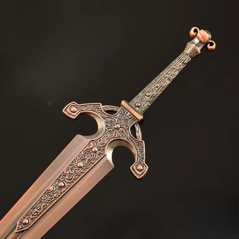30 cm Eldenn Ordovis's Greatsword Armi modello Versione in pelle Periferiche di gioco Katana Spada giocattolo Ornamenti per il desktop Regali per ragazzi