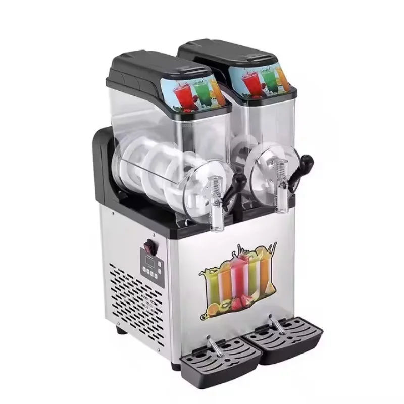 

MT Double Slush Machine 12L*2 Commercial Slushy Machine Fully Automatic High Volume Production For Bar Use
