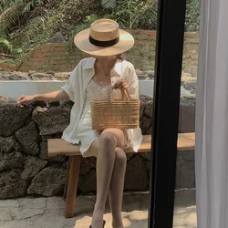 Yeni Bahar Yaz Düz Üst Büyük Saçak Hazine Çim Moda güneş şapkası Açık Seyahat Güneş Koruyucu Plaj Düz Üst Çim Şapka Toptan