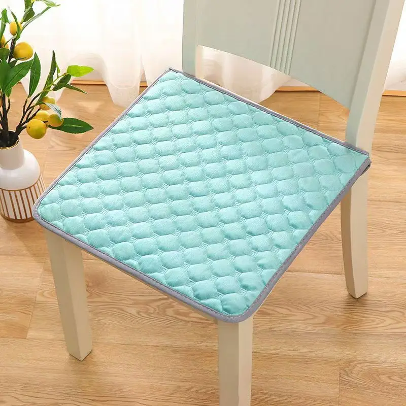 Four Seasons Universal Square Seat Pads, Thin Style, Office, Sedentary, Computer Chair Mat, Pure Color Decor, Sit Cushion