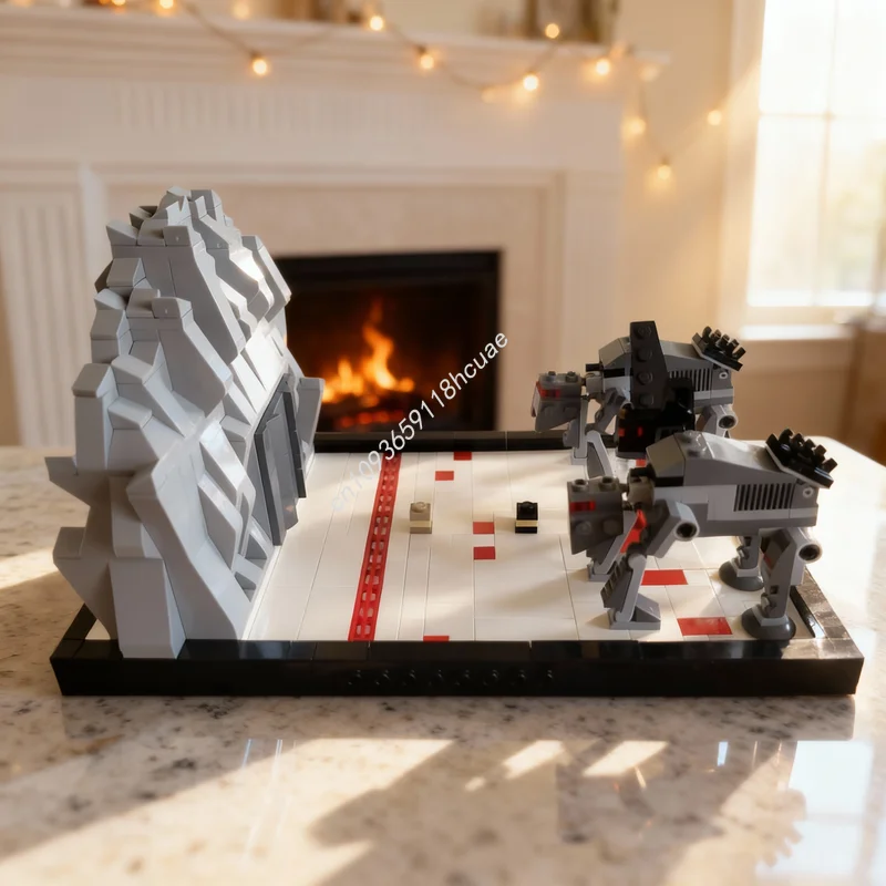

542pcs MOC Luke Vs First Order Star Battle Model Building Blocks Architecture DIY Festival Gifts Creative Toys Education Idea