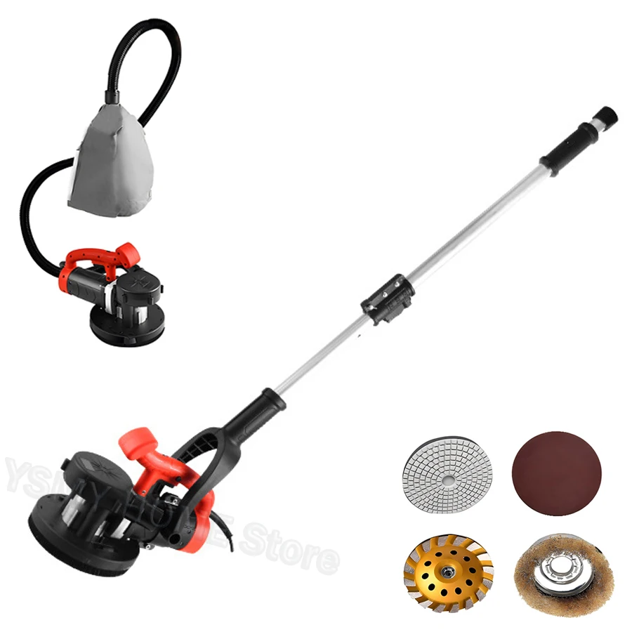 Wall Grinding Machine Handheld Self-absorbing Concrete Epoxy Floor Grinder Cement mortar electric rough planer polishing tools