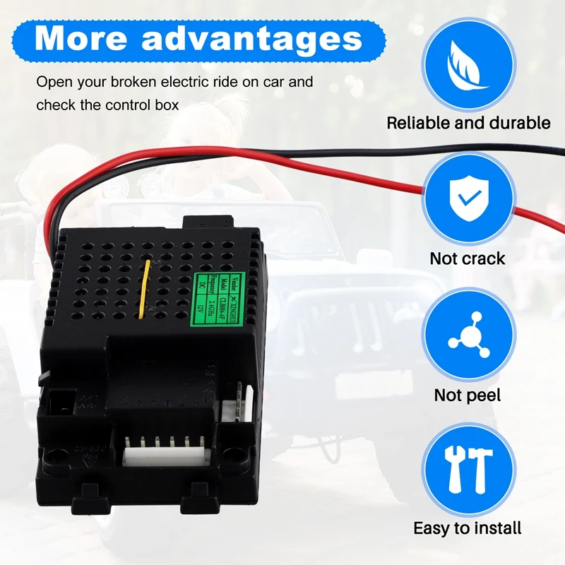 CLB084-4F Elektrische auto-ontvanger voor kinderen Vervangingsonderdelen voor elektrische auto's 2.4G Frequentie-ontvanger