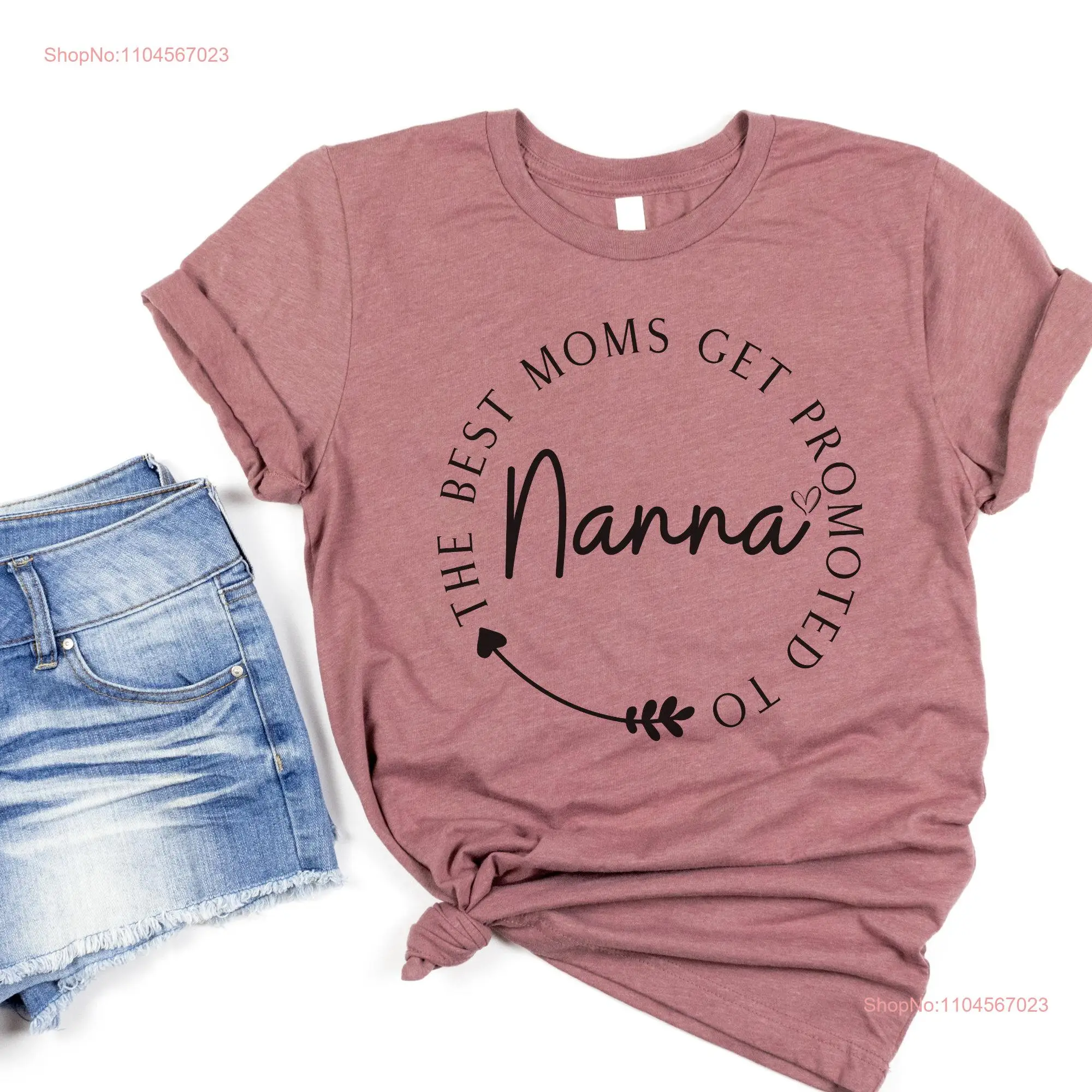 Nanna T Shirt s Holiday for Pregnancy Reveal From Grandkids long or short sleeves