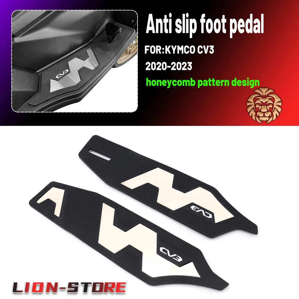 motorcycle accessories pedal foot pad Anti slip foot pedal for kymco cv3 cv 3 2020 2021 2022 2023 Non-destructive installation