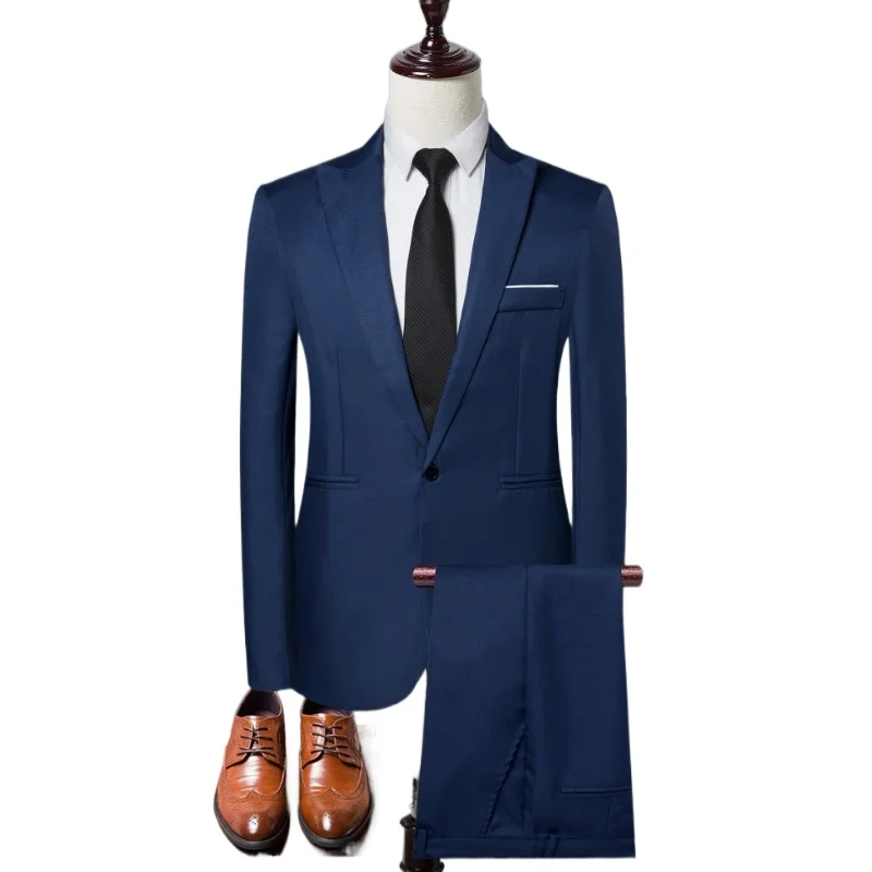 

Men's Fashion Business Casual Korean Version Personalized Men's Suit