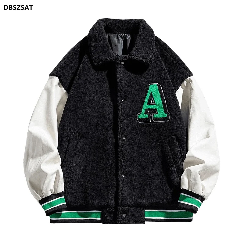 Supzoom 2023 New Arrival Rib Sleeve Cotton Embroidery Letter Single Breasted Casual Bomber Baseball Jacket Loose Cardigan Coat