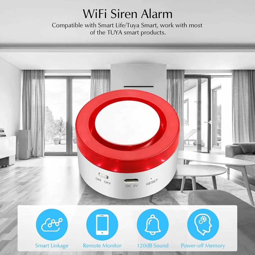 Tuya Smart Home Sistema di allarme di sicurezza Set Wifi Allarme antifurto wireless Sensore per porte e finestre di movimento antifurto domestico