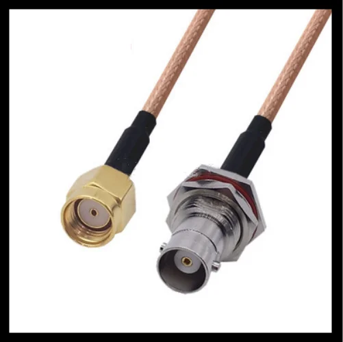 New RG316 Cable BNC female bulkhead jack to RP-SMA Male Connector RF Coaxial Jumper Pigtail Cable