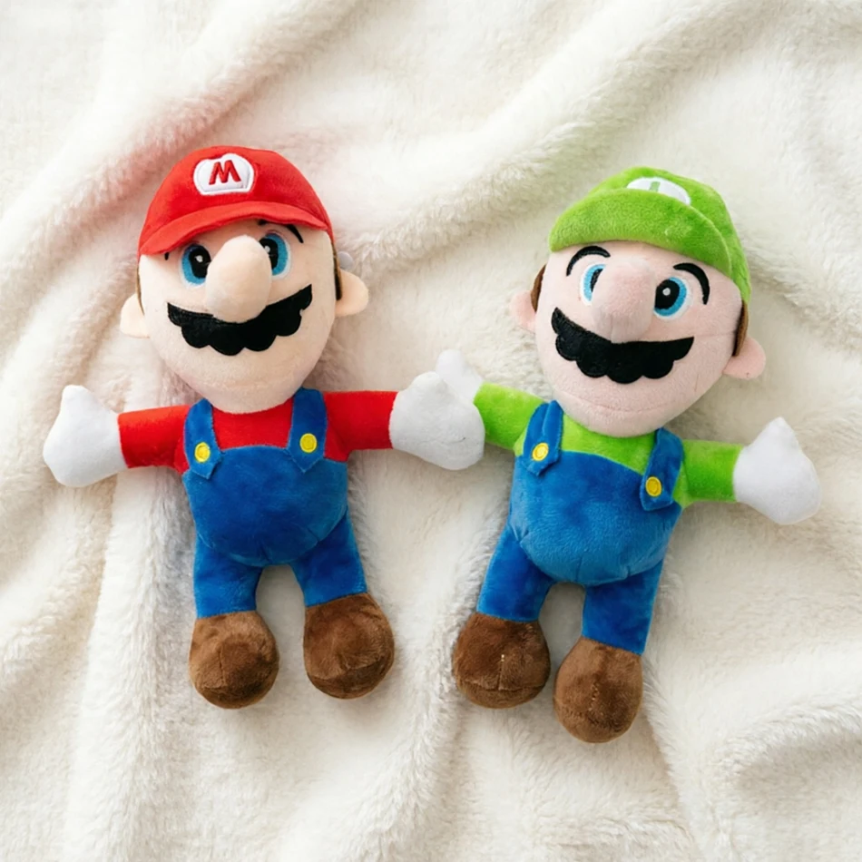 

2026*Mario Bros Plush Toys Luigi Stuffed Toys 25cm Anime Doll Plushie for Kids Great Christmas Birthday Gift For Children