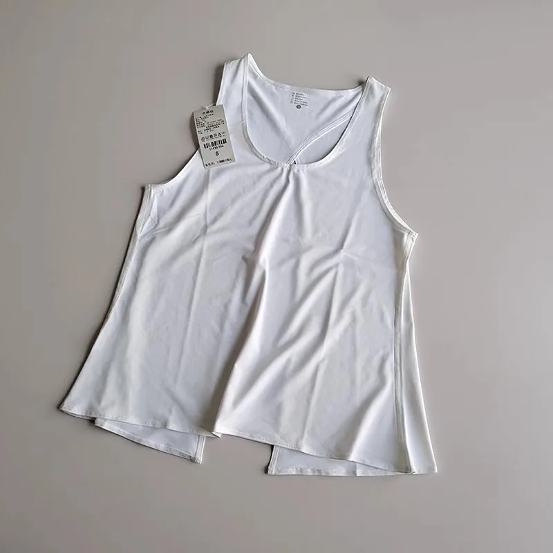 Ärmellose Sportshirts für Damen, Yoga-Oberteile, Fitness-Tops, lockere Sportshirts, Damen-T-Shirts für das Training, Tanktops. – Detail 26