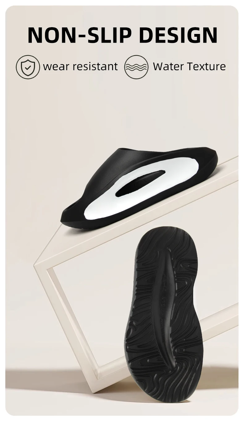 Herren-Hausschuhe mit Dicker Sohle, Rutschfeste Sommer-Badezimmer-Dusch-EVA-Sandalen – Detail 5