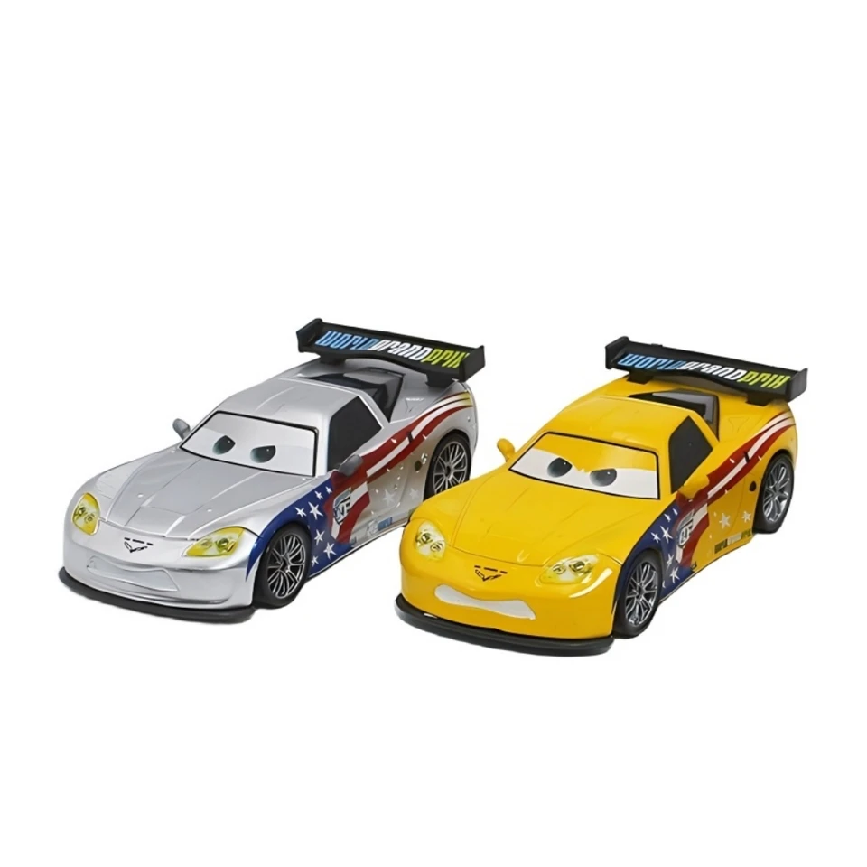 Disney pixar carros 3 jeff gorvette 1:55 diecasts & veículos de