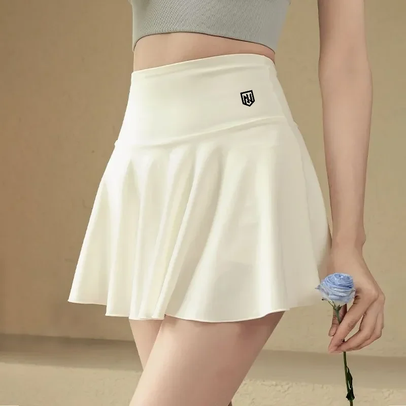 Summer Women Golf Sports Short Skirt, Anti-exposure Tennis Skirt, Running Fitness Badminton Pleated Skirt, Golf Clothing