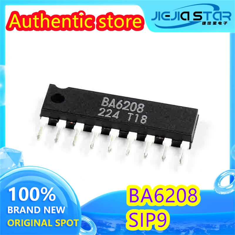 

(3/30 pieces) BA6208 direct plug SIP-9 motor driver chip guaranteed to be easy to use 100% new original spot