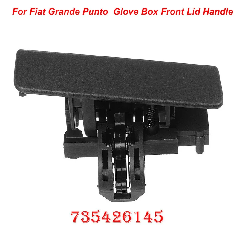 Front Black LHD Car Glove Box Front Lid Handle Catch Plastic 735426145 Fit For Fiat Grande Punto Car Accessories