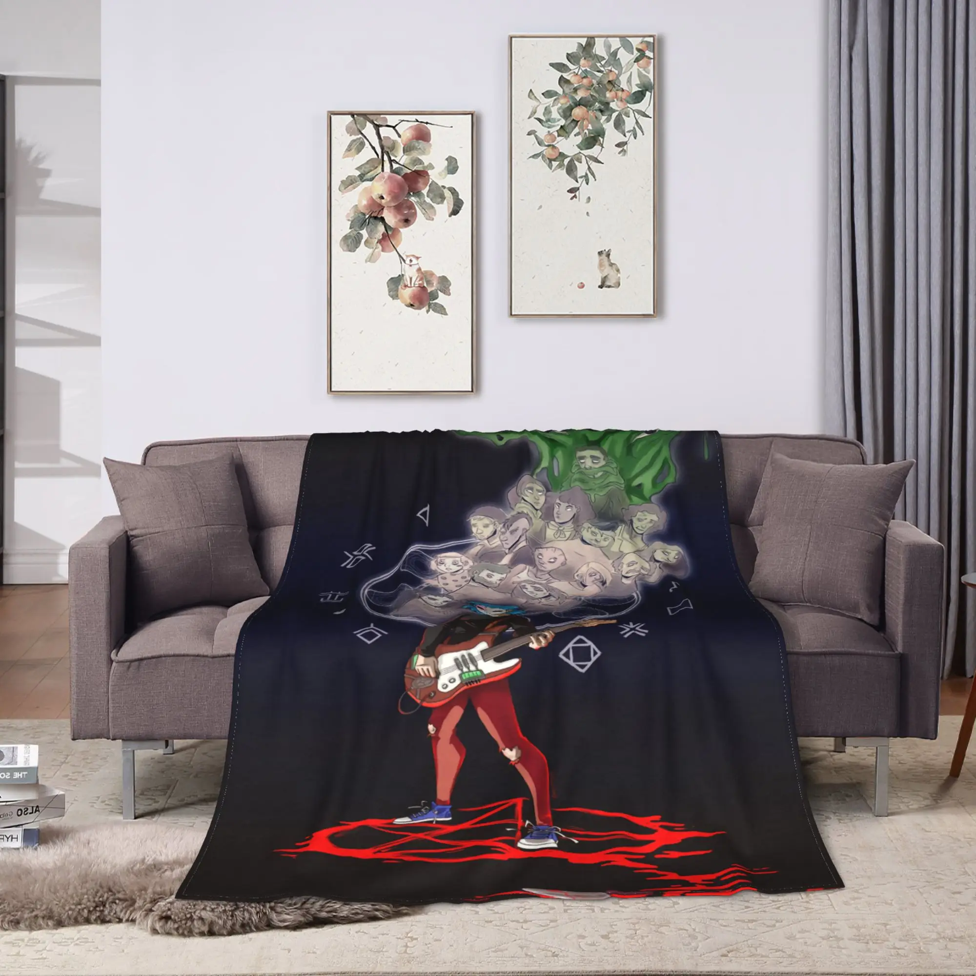 Sally Face Sal Fisher Super Soft Blanket  Novelty Travel Office Throw Blanket Outdoor Flannel Bedspread Sofa Bed Cover