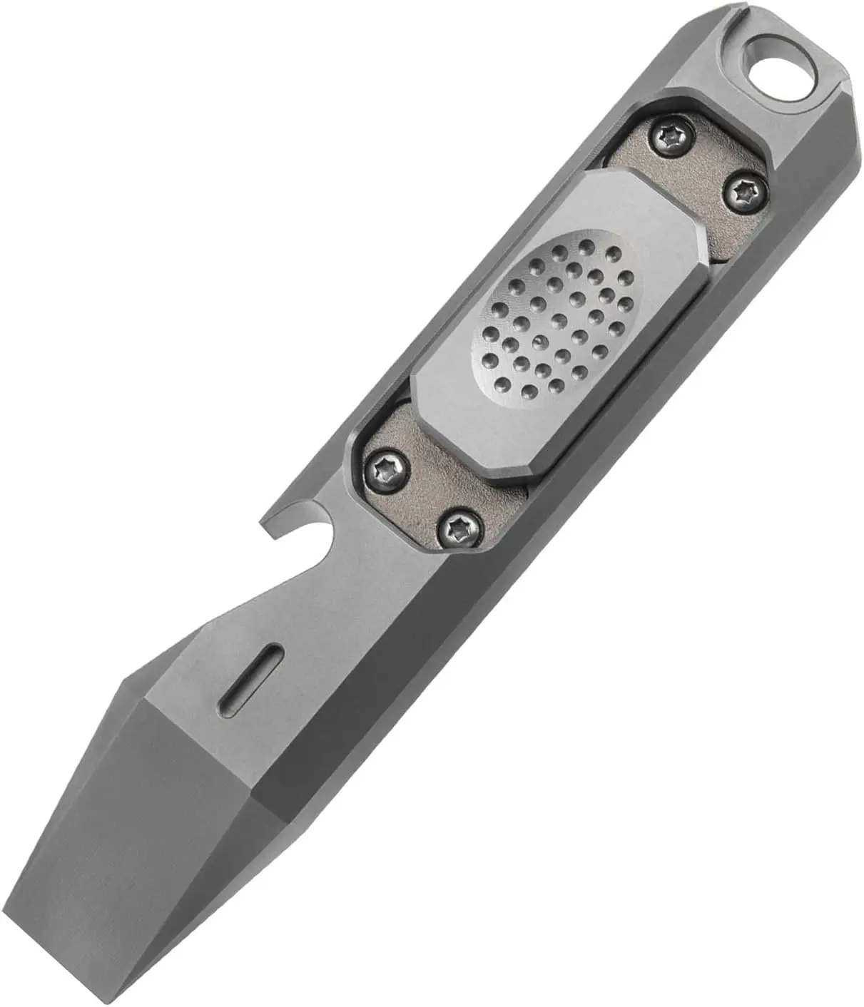 

Многофункциональный инструмент A41 Compact 4.1 дюйма из титана TC4: монтировка EDC с открывалкой для бутылок, антистрессовый фиджет-слайдер, ломик