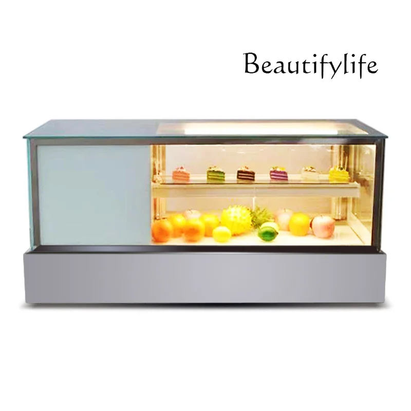 Desktop refrigerated display cabinet Air-cooled small fruit cooked food fresh-keeping cabinet