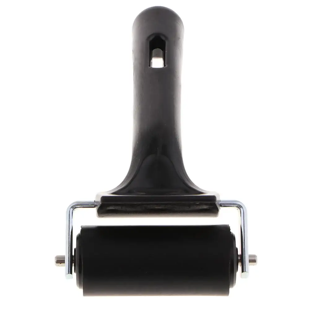 Rodillo de goma de plástico para estampado, bloque de prensa de 6cm, 2x1