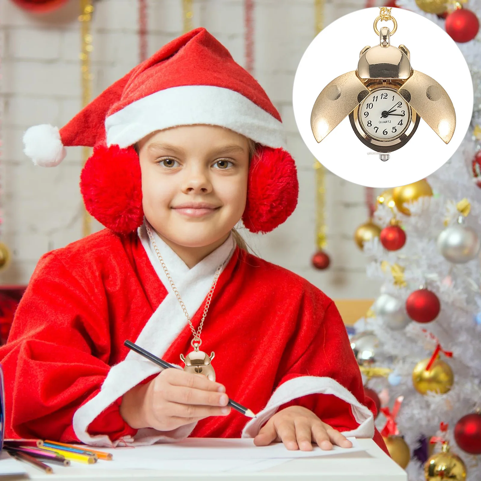 

1Pcs Chain Pocket Watch Pendant Elegant Timepiece Good User Experience Reasonable Structure Fashionable Design Vintage Watch