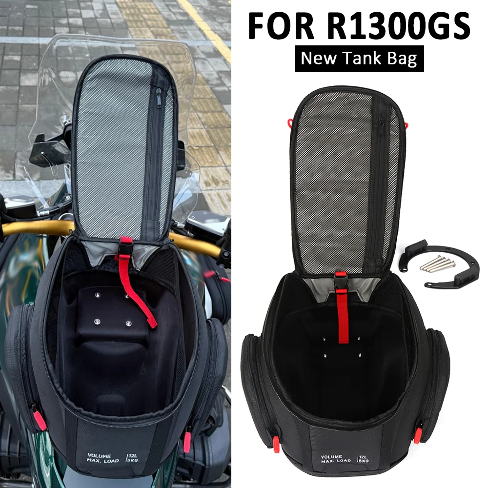 

For BMW R1300GS GS1300 R 1300GS R 1300 GS 2023 2024 2025 Motorcycle Waterproof Fuel Tank Bag 12L Tool Backpack Portable Black