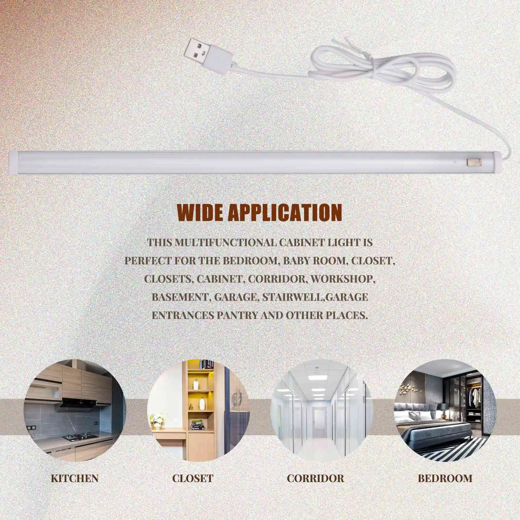 

ABLA-5V USB LED Strip Desk Lamp Hand Switch Motion Sensor Lamp Study Room Under Cabinet Kitchen Lights