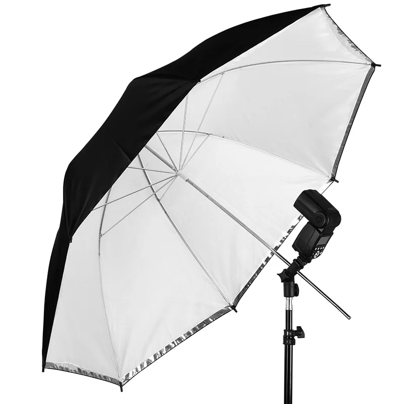 33inch 43inch Studio Reflector Umbrella for Photo and Video Studio Shooting Photography Light Reflector Black Silver Umbrella