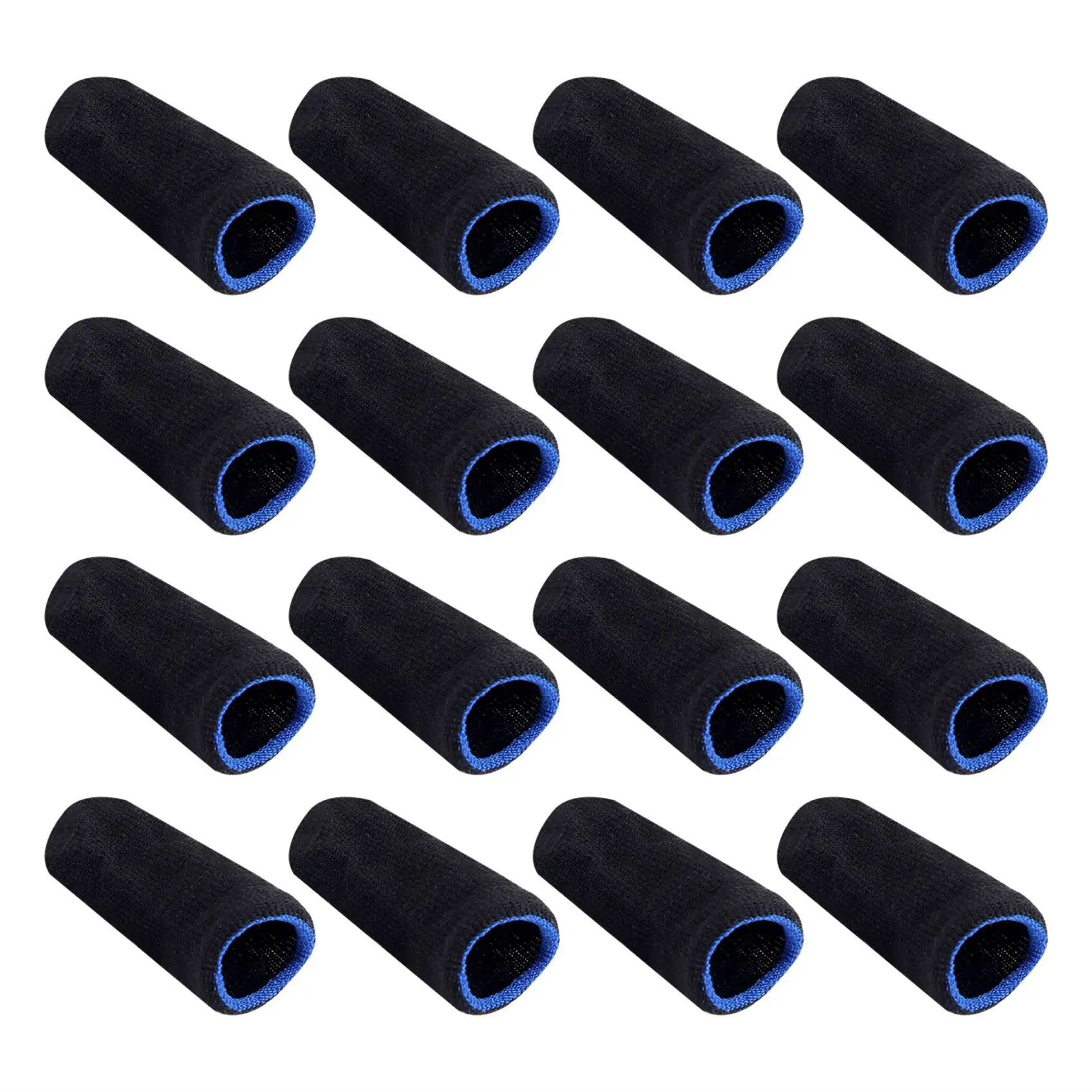 Finger Fiber Carbon Sleeves para PUBG Mobile Games, 16 Pcs, 18 Pin, Press Screen